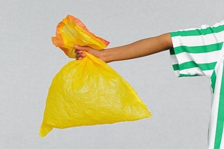Dispose of packaging film correctly and reuse as possible