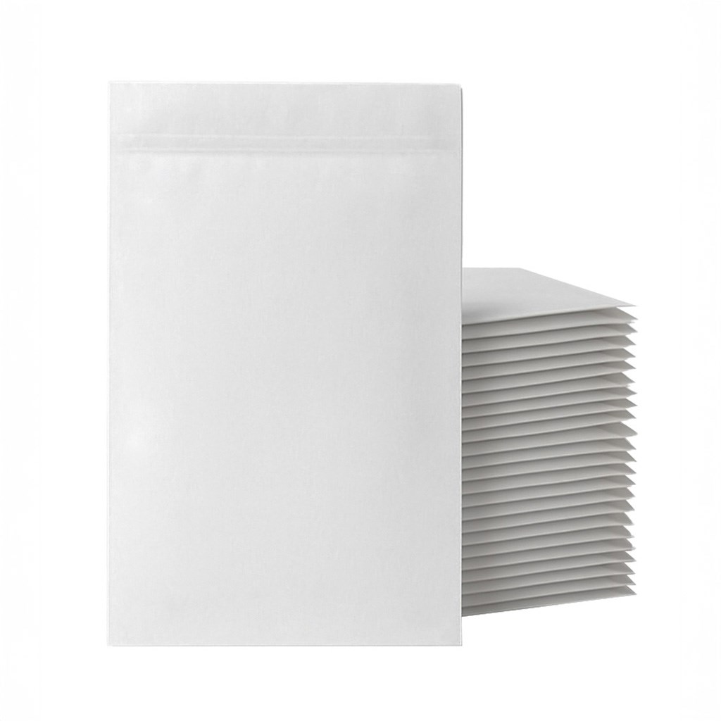 Luftpolsterumschläge OM B12, weiß, innen 115 × 215 mm – 200 Stück
