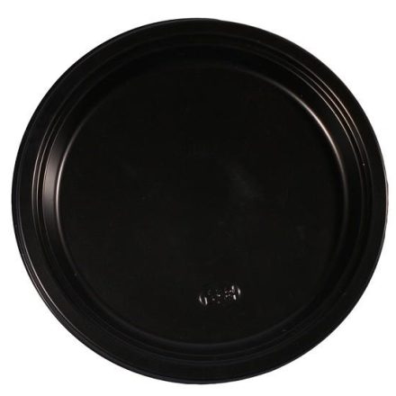 Plate PS 24cm deep black / 50pcs