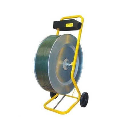 Dispenser trolley for tensioning tapes PP and PET sleeve 406 mm