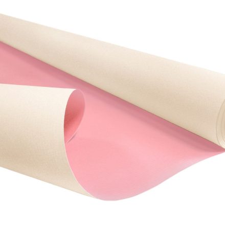 Gift paper KRAFT DUO PASTEL beige-pink 50 cm x 10 m 60 g/m2