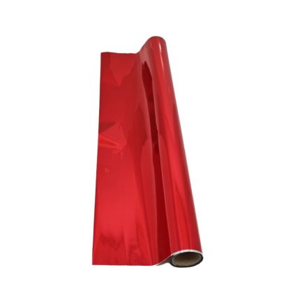 Sheets of metallised red film 50x70 cm 50 pcs. cellophane