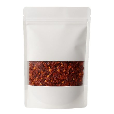 Doypack White Mat 500ml with small window. Practical Packaging 50pc