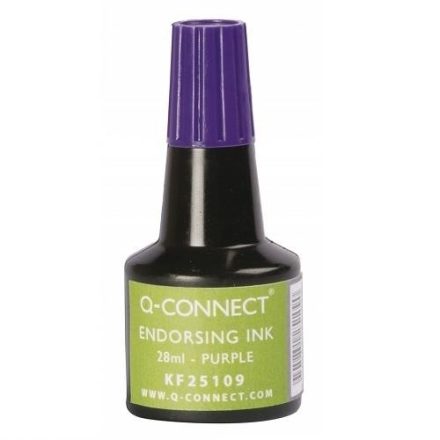 Q-Connect stamp and stamp ink 28 ml violet oilless