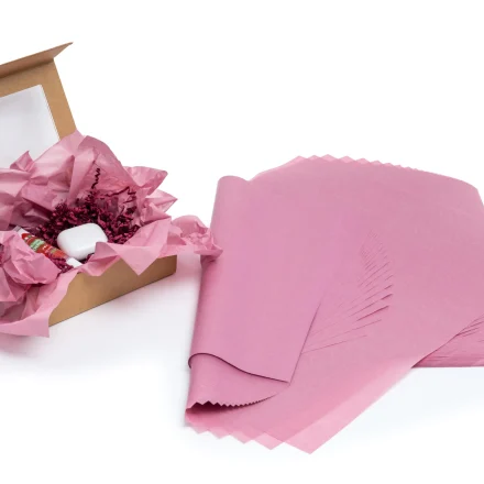 Pink Rosebud ornament paper 50x70 cm 20g 100 Packaging sheets