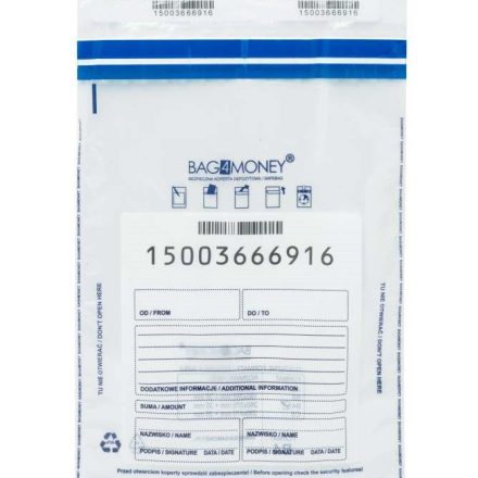 Transparent B4 banking envelopes for documents 250x350 mm 100 pc