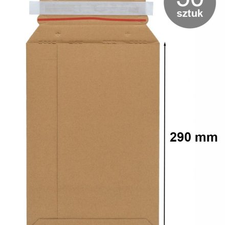 Package 50 Cardboard envelopes C4 218x290 mm self-adhesive