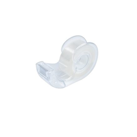 Peeler for office tape with adhesive tape 19 mm transparent