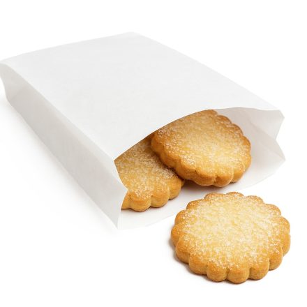 White paper bag without handle 180x350 mm, 1000 pcs