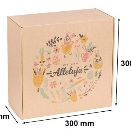Cardboard cutout Easter Hallelujah wreath 300x300x110mm