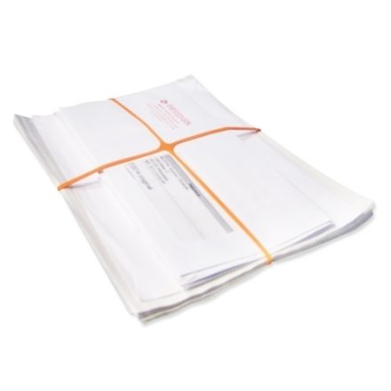 Cross-prescription rubbers for files 100x1,5x4,0 mm orange 1 kg
