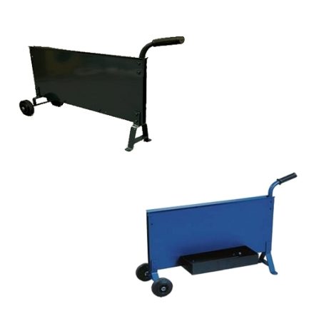 Rewinder trolley and conveyor for steel tape Blaszak 07 au 19 mm