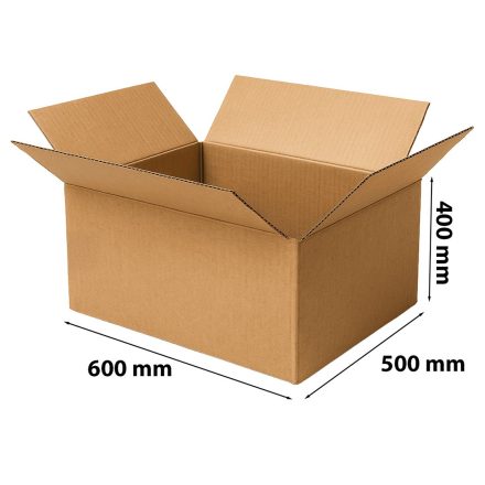 Postage flap carton 600x500x400 mm BC 5-layer XL brown