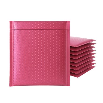 Metallic protective bubble envelopes 165x165 mm pink 100 pcs