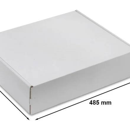 Cardboard 485x410x120 mm F427 white - fashion box