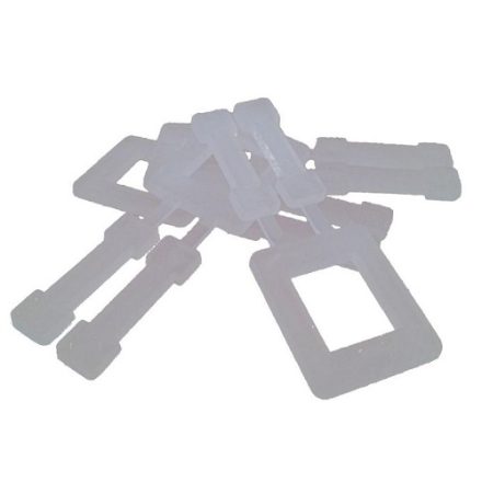 White polypropylene pins for tapes 13-16 mm 1000 pc