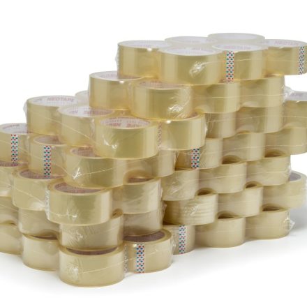 Packing tape acrylic transparent quietly unwinded 48 mm x 60 m 6 pcs