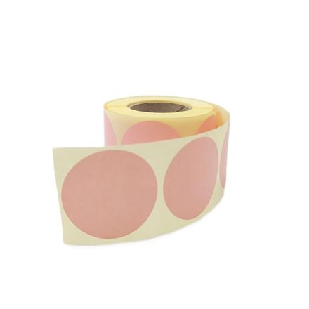 Self-adhesive labels round fi 35 mm 500 Light pink pcs on roller
