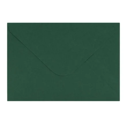 Decorative paper envelopes for C6 invitations dark green 120g 50 pcs