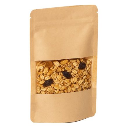 String bags Doypack Japan Kraft 500 ml with small window 25 pcs