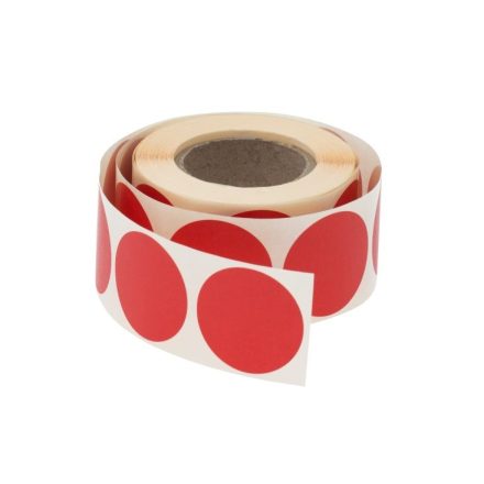 Round stickers Fi20mm 500Red pcs