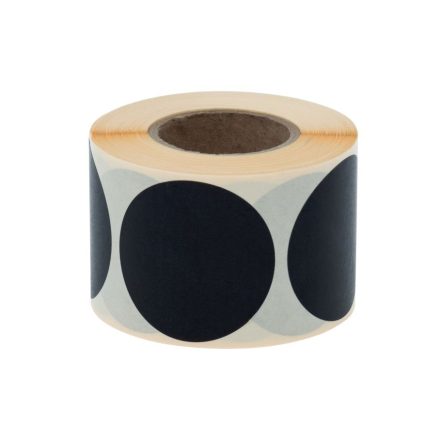 Fi40mm round stickers 500pcs Black