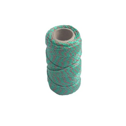 Rolled brick cord 30 m 1,6 mm green-red