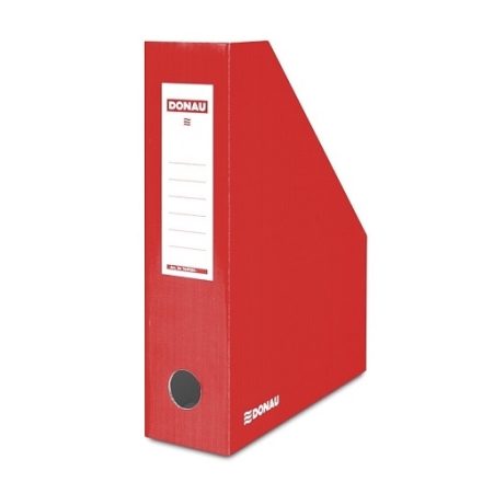 Document container A4 80 mm red lacquered folding cardboard