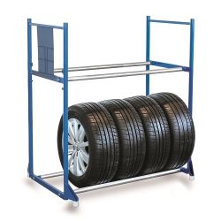 Tyre rack, trolley base SW-646.004, 1350 x 790 x 1360 mm