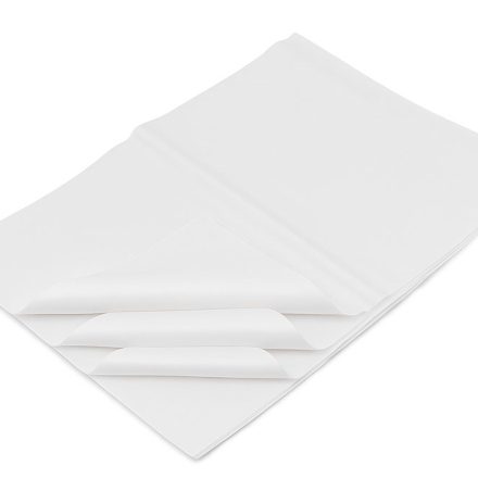 Decorative paper 20g 50x70cm White for gift packaging 50 sheets