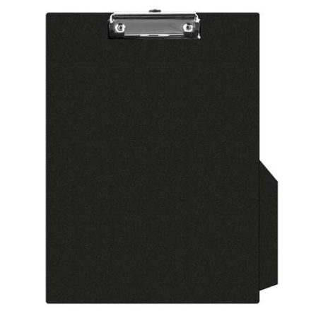 Clipboard Q-CONNECT board with A4 clip with pocket PVC black