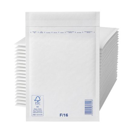 Bubble envelopes VP F16 white 240x350 mm with box bar 100 pc