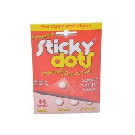 Dots glue permanent Sticky Dots 64 pieces for handicrafts and offices