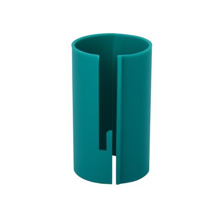 Hand-cutter for decorative paper, green cylindrical knife