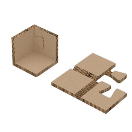 Cardboard angle corner honeycomb 120x120x120 mm, eye 10 mm