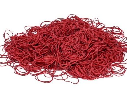 Red rubber rubber recipes 20 mm 1,5 x 1,2 mm 1 kg