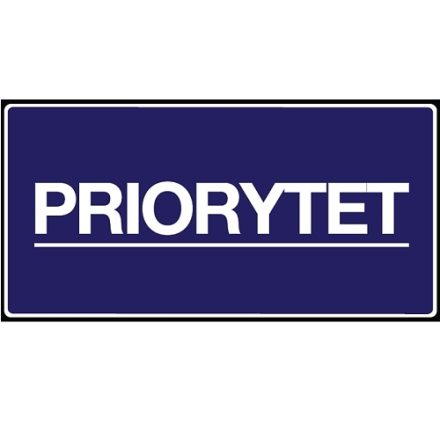 Stickers PRIORYTET self-adhesive labels on packages 100x50 mm 100 pcs