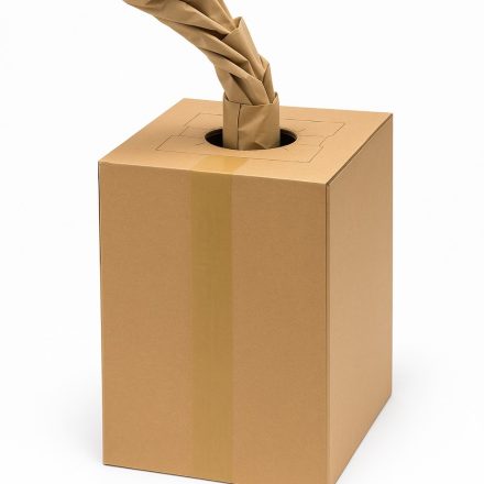 Paper filler NEOBOX 200 mm x 450 m, 80 gsm, brown for packages