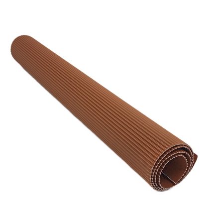 Corrugated ornamented cardboard brown B2 50x70 cm sheet 270 g/m2 TF-763