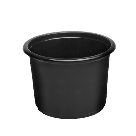 Round seam container PP 500 ml black fi 115 mm 50 pcs