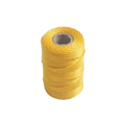 Yellow mulberry cord 100 m 1,6 mm polypropylene construction rope