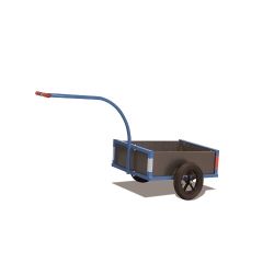 Light steel transport handcart with sides ZU-1181 150 kg
