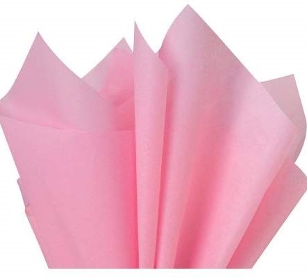Smooth paper for gift wrapping 50x70 cm light pink 100 sheets