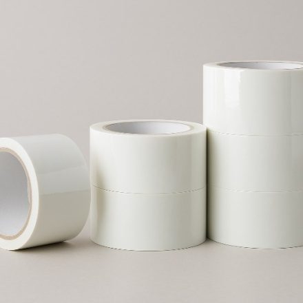 White acrylic tape 48 mm x 45 m packaging for cartons and packages