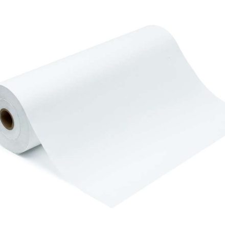 White smooth packaging paper in roll 50 cm, 5 kg/500 mb, 20 g/m2