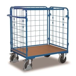 Low transport trolley for three-walled parcels SW-500.313 400 kg
