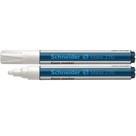 Marker oil pen Schneider Maxx 270 white 1-3 mm round tip