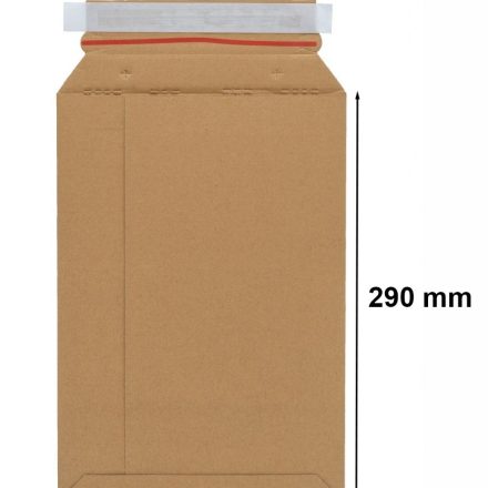 Rigid cardboard envelope A5 218x290 mm brown for dispatch of documents