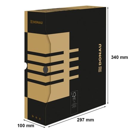 Archive box A4 acid-free 100x340x297 mm brown Donau
