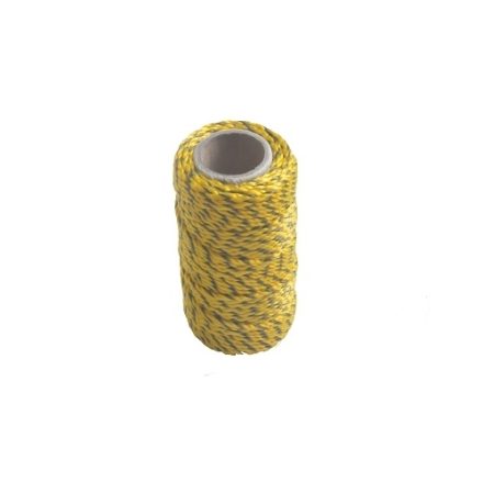 Black and yellow brick cord 30 m 1,6 mm polypropylene rope